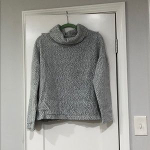 Grey cowl neck sweater